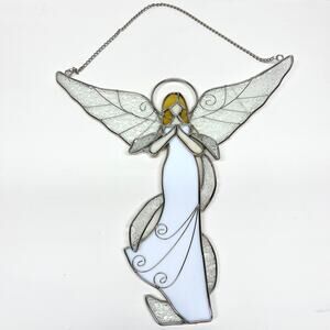 Stained Glass Angel Sun Catcher FLAW
